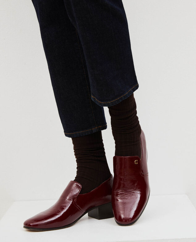 Mokassins aus Leder Royale red