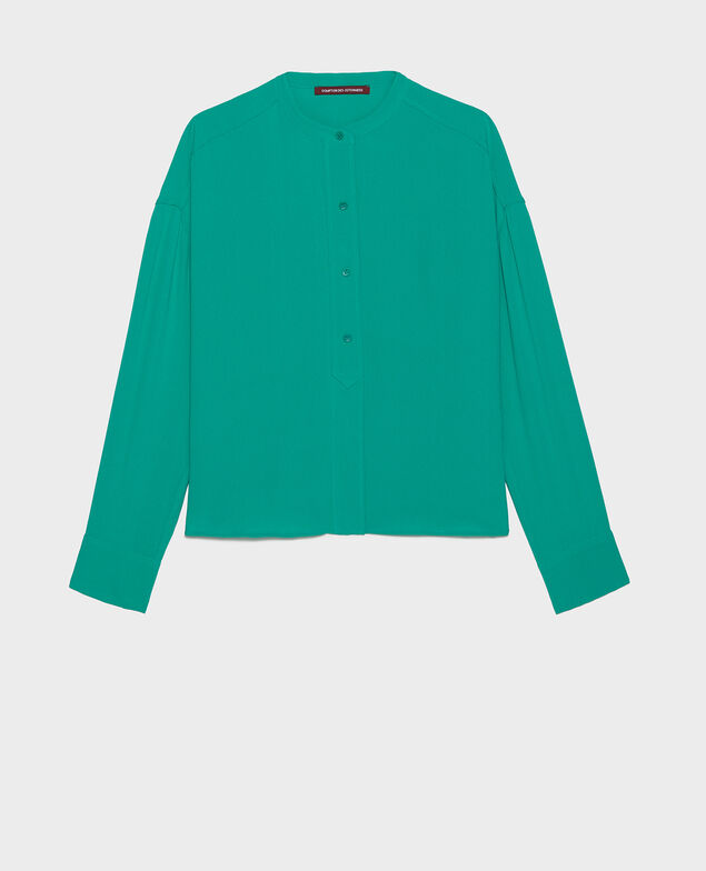 Gerade geschnittene Bluse Golf green