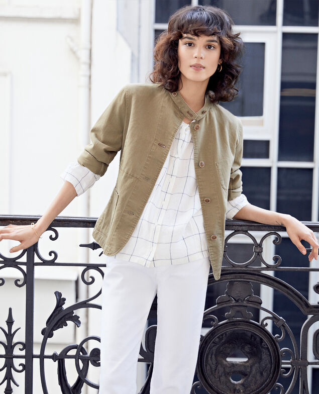 Jacke mit Mao-Kragen Mastic