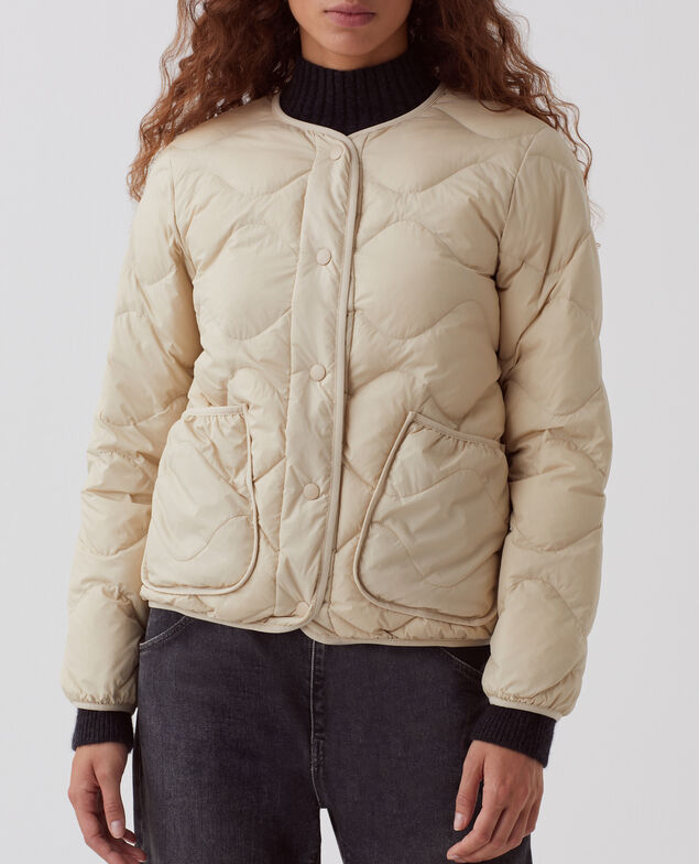 PLUME - Daunenjacke mit langen Ärmeln H311 oyester gray