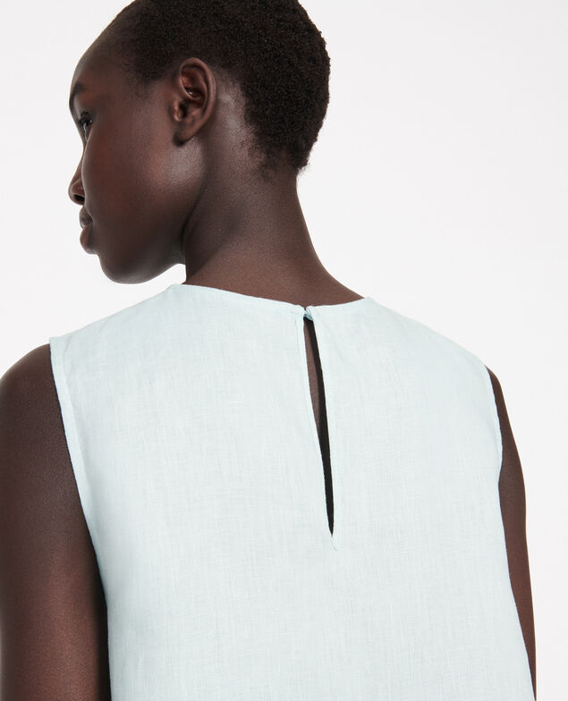 Kleid aus 100 % Leinen Blue haze