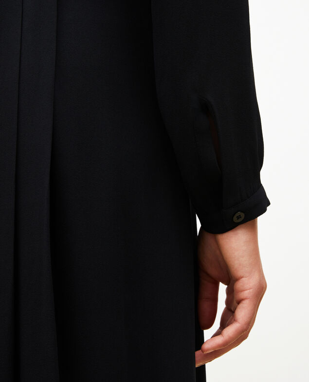 Plissee-Kleid mit Gürtel  Black beauty