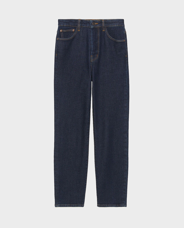 SLIM HIGH RISE - Cropped Jeans 5 Taschen Denim rinse