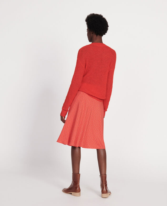 Pullover aus Baby-Alpaka Fiery red