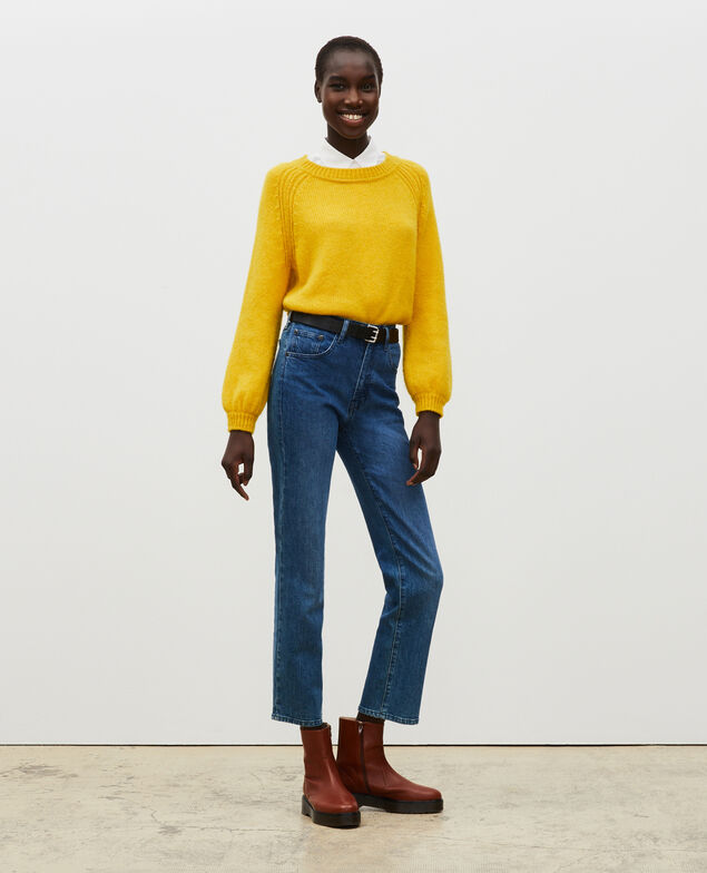SLIM STRAIGHT - Gerade Jeans aus verwaschenem Denim Denim medium wash