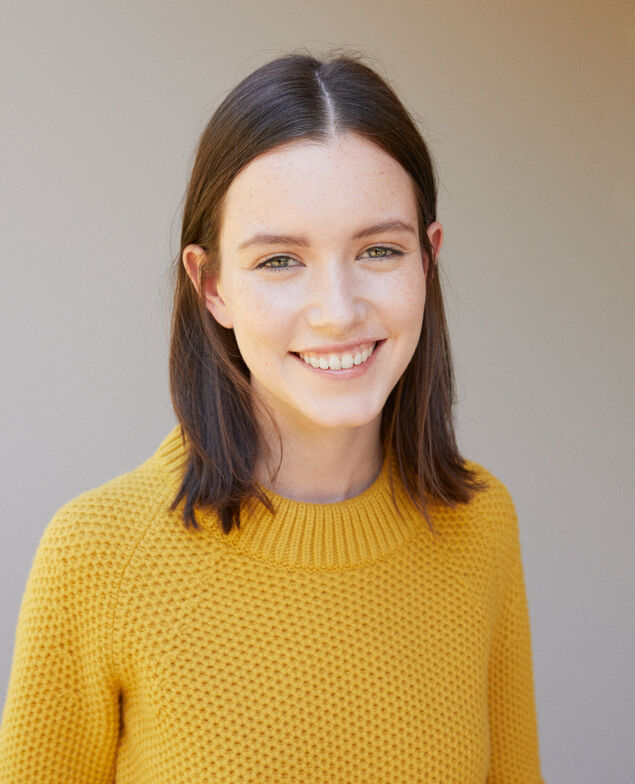 Pullover aus Wolle Golden spice