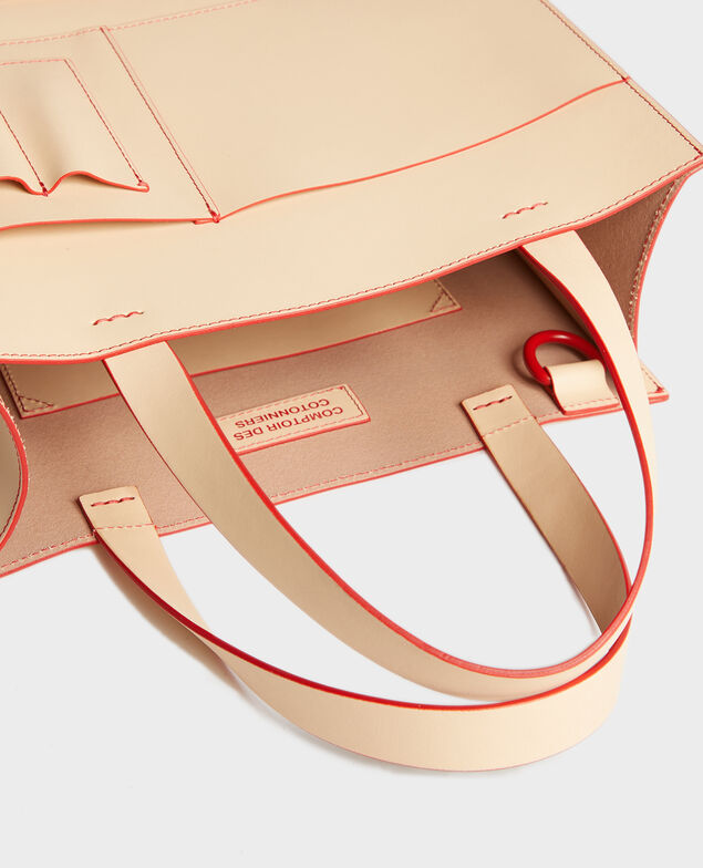 Ledertasche Fiery red buttercream