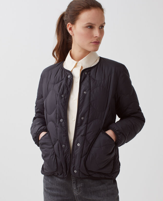 PLUME - Daunenjacke mit langen Ärmeln H091 black beauty