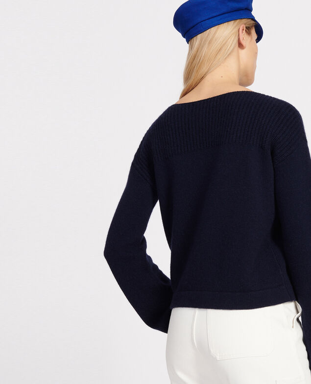 Pullover aus Wolle und Kaschmir Maritime blue