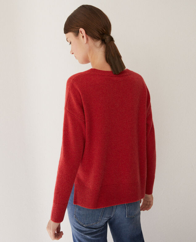 Pullover aus Kaschmir Pompeian red