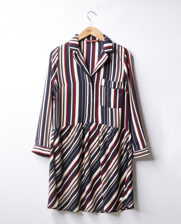 Gestreiftes Kleid Stripes marine/devil