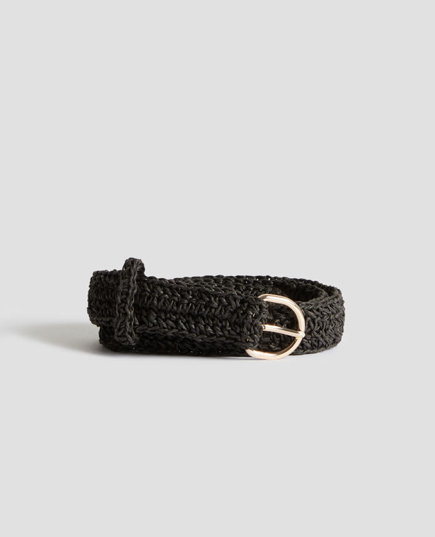 Schmaler Flechtgürtel 8853 09 black