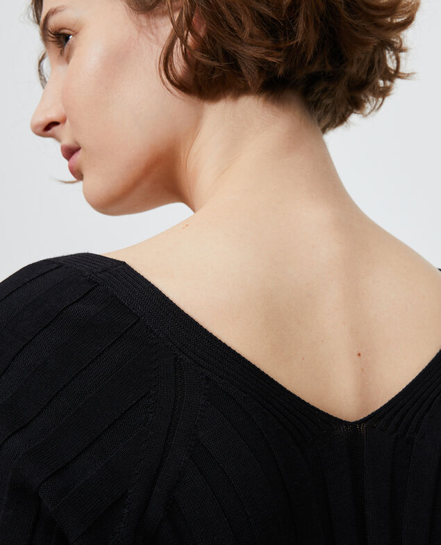Pullover aus 3D-Strick Black beauty