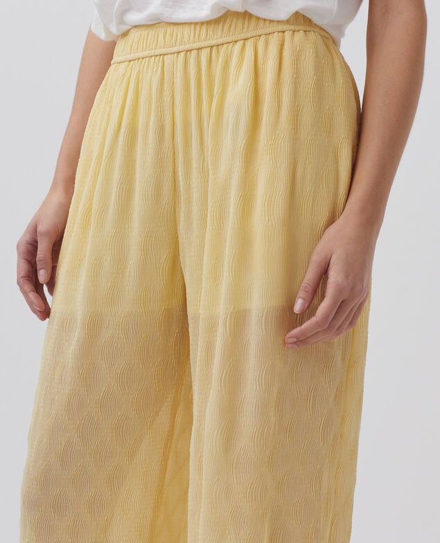 Weite fließende Hose H400 straw yellow