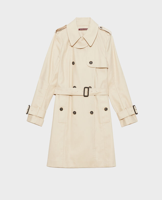 CATHERINE - Ikonischer Trenchcoat Smoke gray