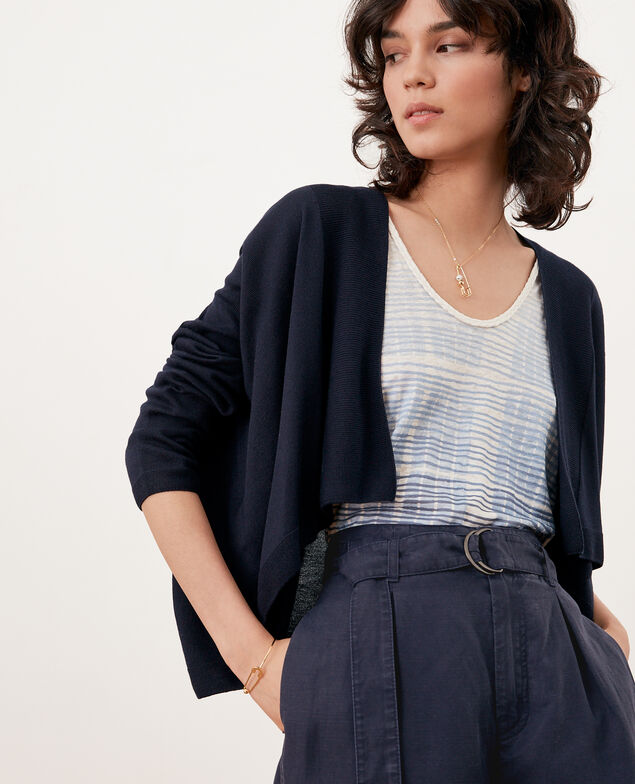 Kurzer Cardigan Marine