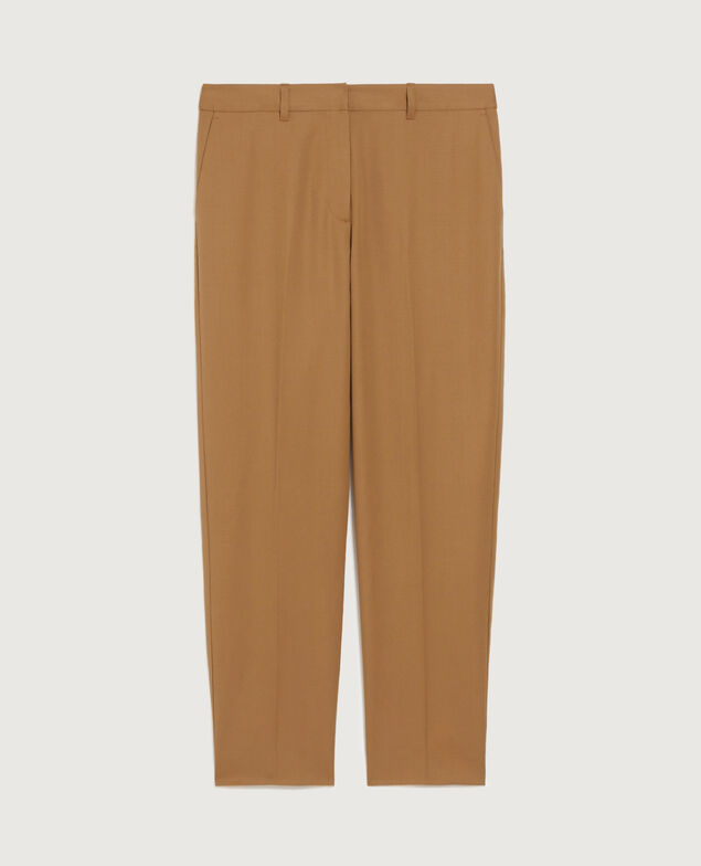 Zigarettenhose aus Wolle K341 oak brown