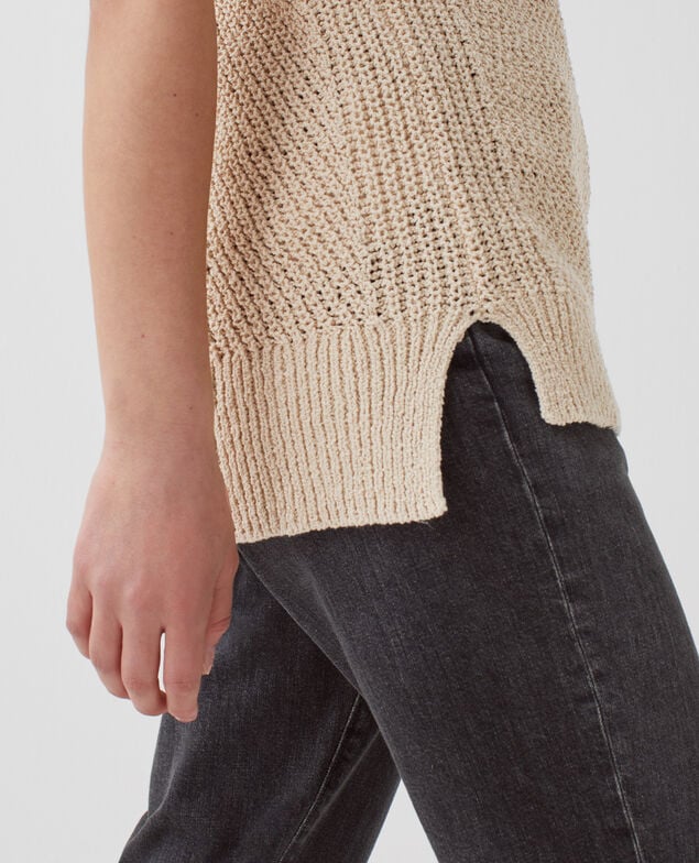 Ärmelloser Pullover H311 oyester gray