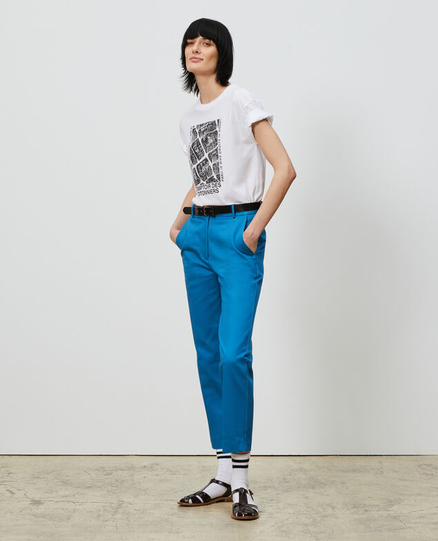 MARGUERITE - Zigarettenhose Faience