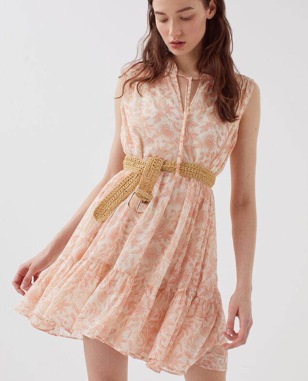 Fließend fallendes Kleid ohne Ärmel H300 cashmire beige