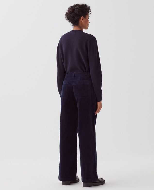 Hose aus Cord U690 navy