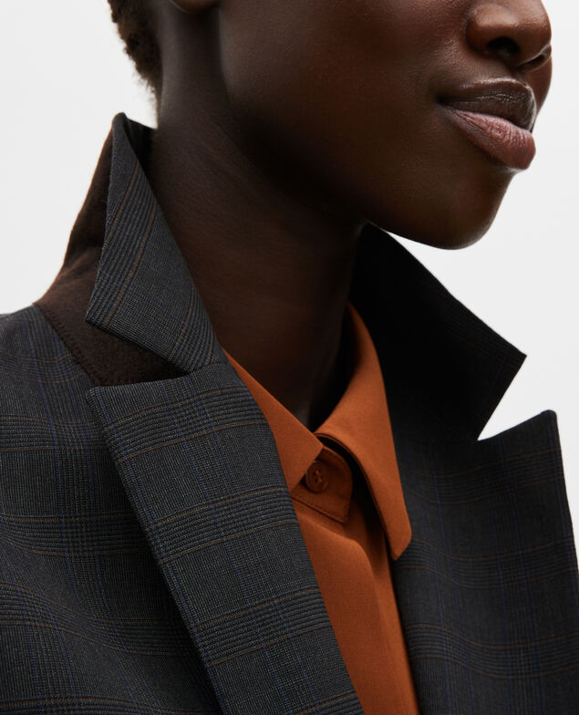 Maskuliner Blazer aus Prince of Wales-Wolle Check-wool-pattern-tailoring