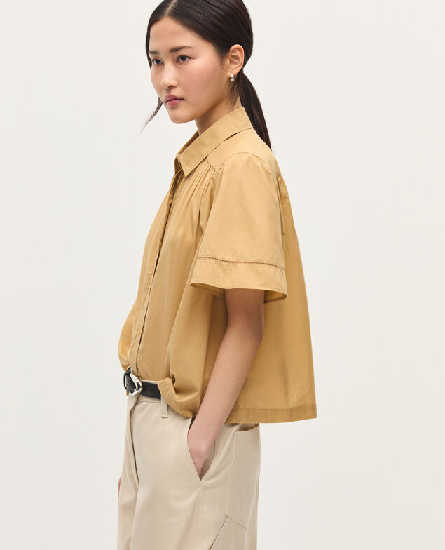 Bluse aus Baumwoll-Voile K320 prairie sand