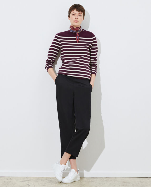 Hose fließender Fall elastischer Bund Black beauty