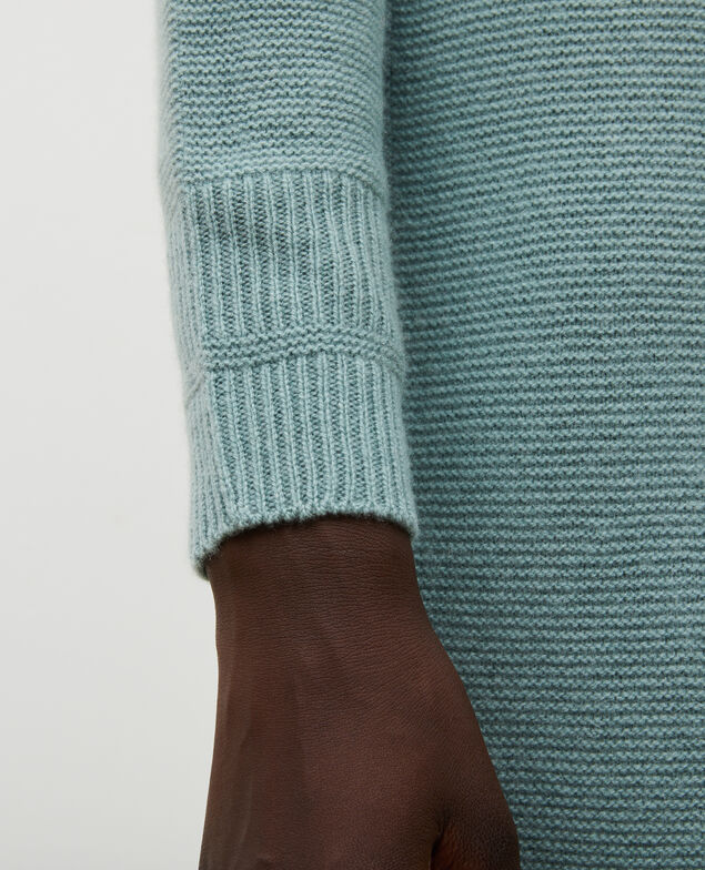 Ausgestellter 3D-Pullover aus Kaschmir Chinois green