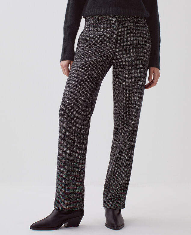 COLETTE – Hose mit geradem Bein I097 neppie black
