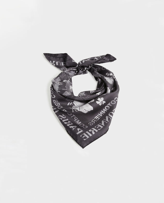 Quadratisches Seidentuch Black beauty