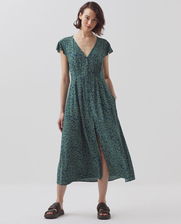 LUDIVINE - Fließendes gemustertes Kleid H642 petal majolica
