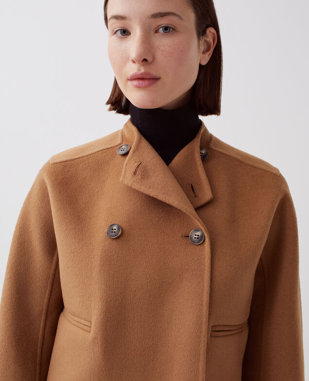 Kurze, doppelseitige Jacke I340 toasted coconut