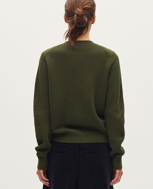 Cardigan mit Rundhalsausschnitt  U570 olive