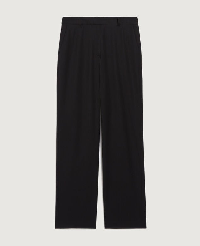 Gerade Hose aus Wolle H091 black beauty