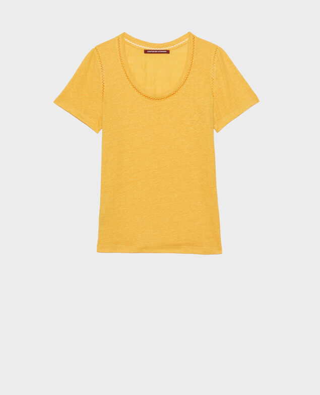 T-Shirt aus Leinen Spectra yellow