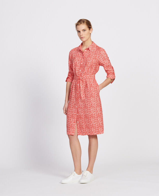 Kleid Feuillage fiery red