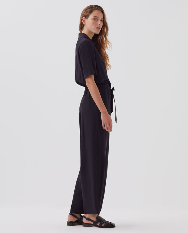 Fließender Jumpsuit H091 black beauty
