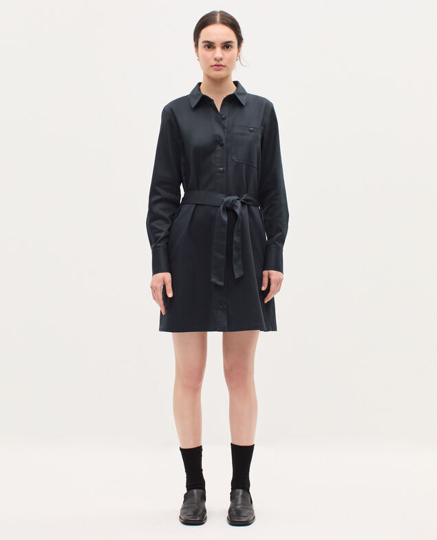 Kurzes Workwear-Hemdkleid K080 vulcan gray