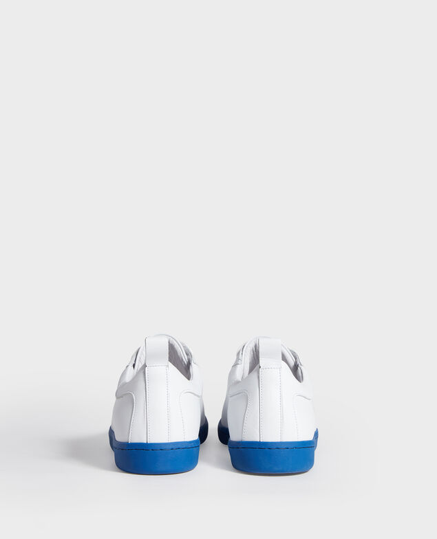 Ledersneaker mit Schnürsenkeln White princess blue
