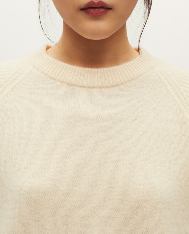 Pullover aus Kaschmir K300 ecru beige