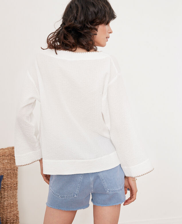 2-in-1-Teil: Jacke oder Casual Top Kaolin