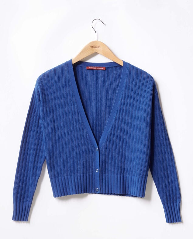 Kurzer Cardigan Ultramarine