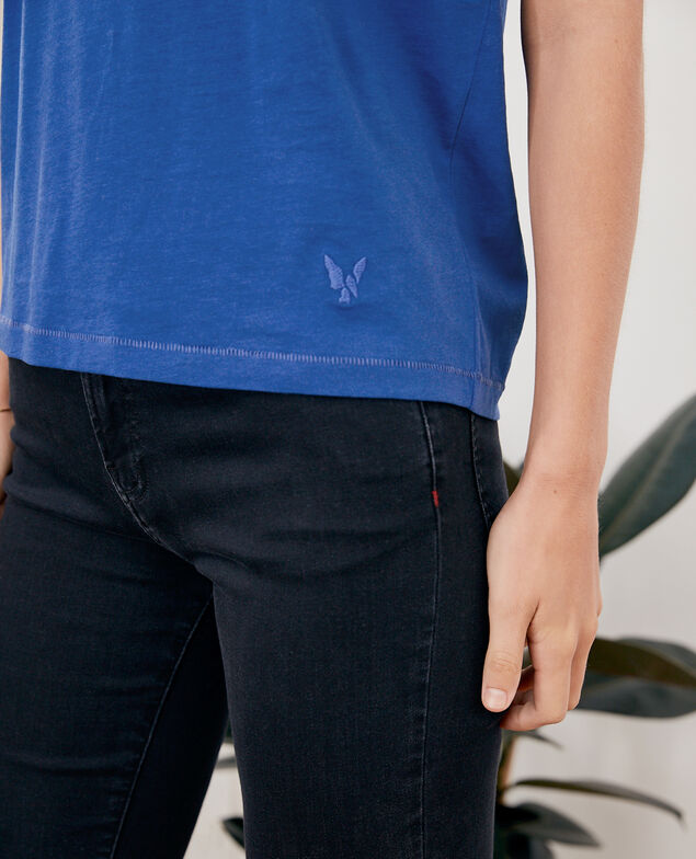 T-Shirt mit Leon-Motiv Ultra marine