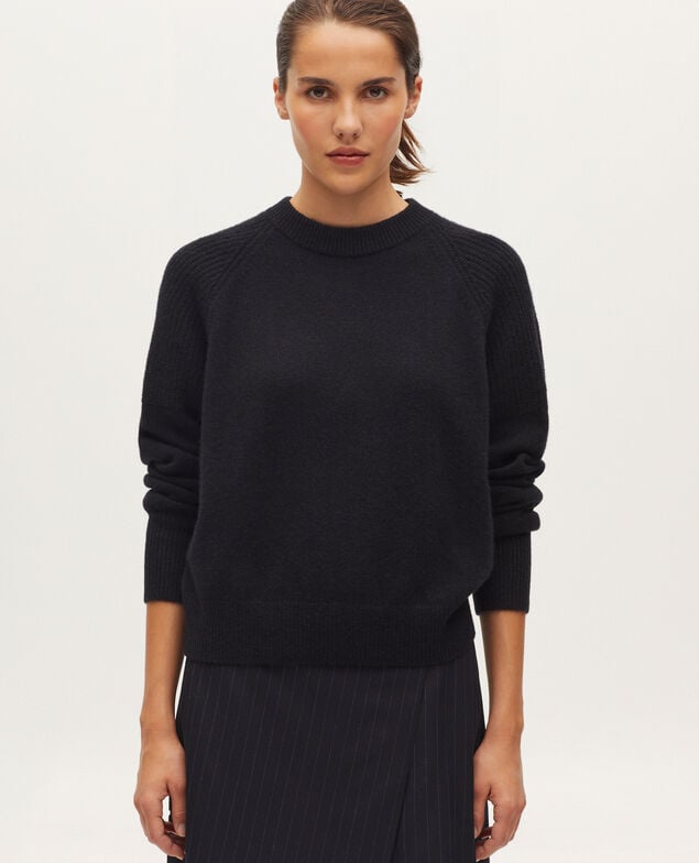 Pullover aus Kaschmir H091 black beauty