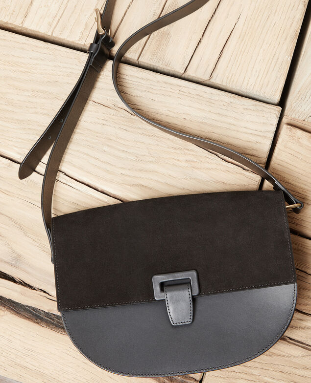 Große Halbmond-Tasche Noir