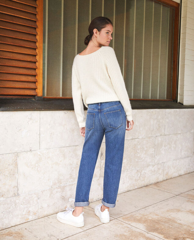 Real Straight-Jeans Blau