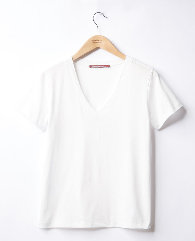 T-Shirt mit Leon-Motiv Weiß