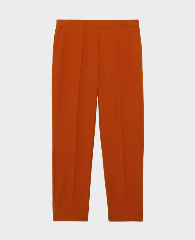 MARGUERITE - Zigarettenhose Umber