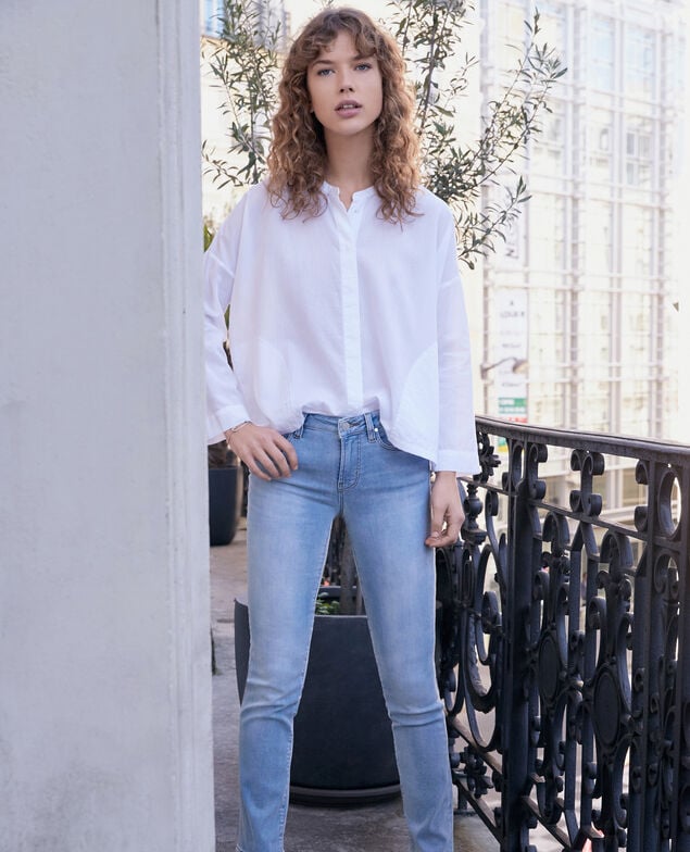 Zigaretten-Jeans Fashion detail wash